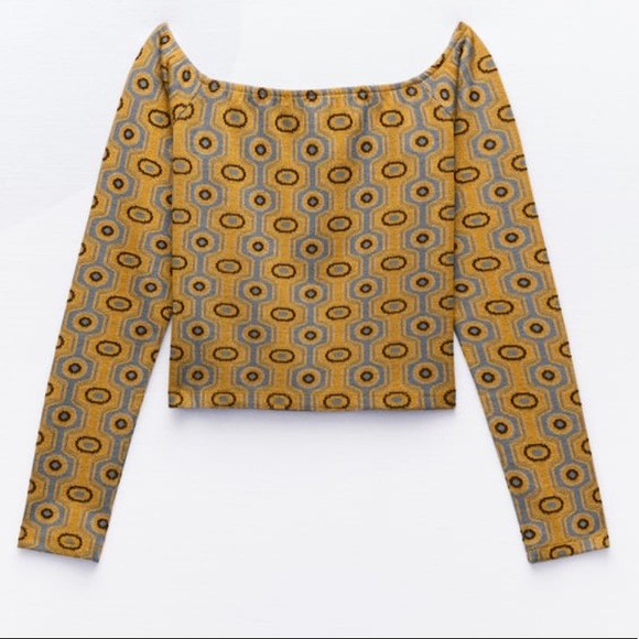 JACQUARD PENCIL SKIRT AND TOP SET - Picture 12 of 13